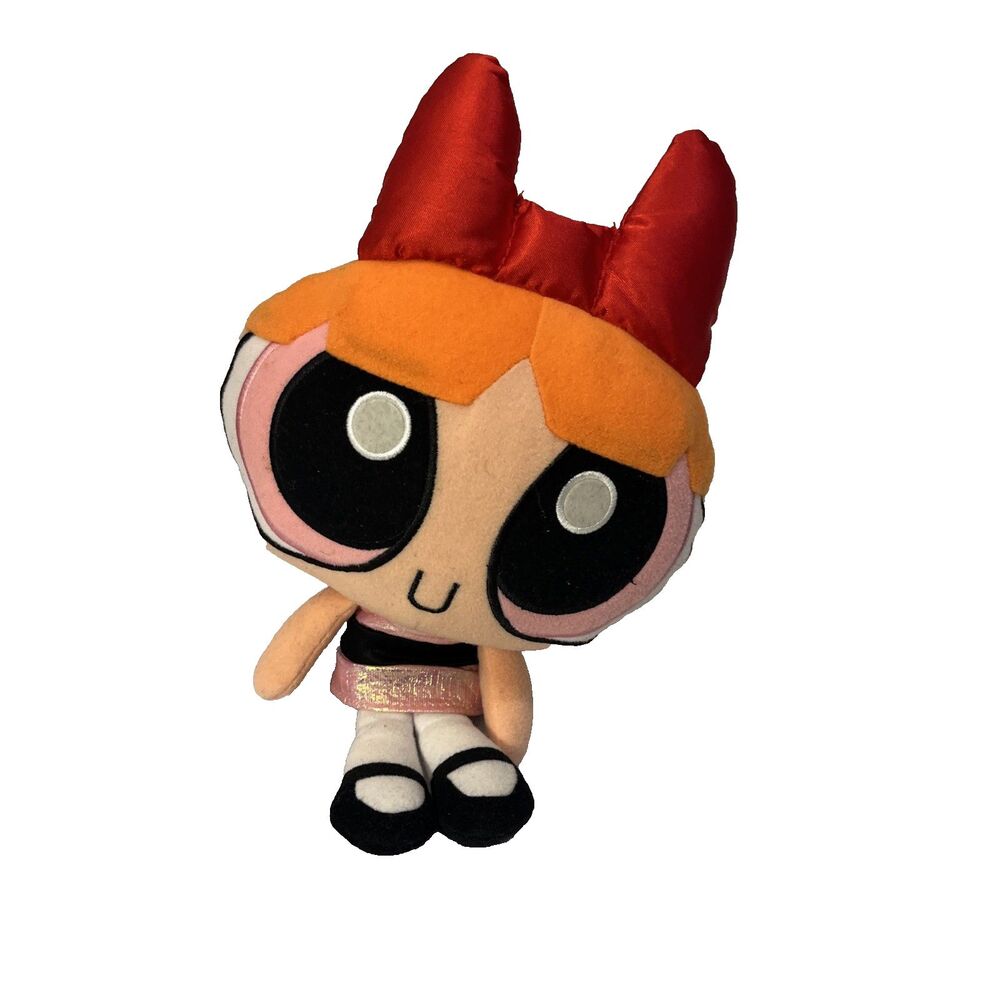 Vintage Powerpuff Girls Blossom Talking Plush by Trendmasters, circa 2000, 11 in